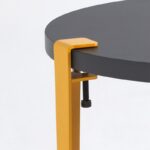 Τραπεζάκι σαλονιού Frati ανθρακί κίτρινο 60x45cm ed15882 - Image 3