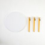 Τραπεζάκι σαλονιού Frati άσπρο κίτρινο 60x45cm ed15887 - Image 4