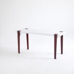 Σκαμπό Khalkeus άσπρο κόκκινο μελαμίνη 90x30x45εκ ed15900 - Image 5