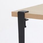 Σκαμπό Khalkeus ξύλινο μαύρο μελαμίνη 90x30x45εκ ed15903 - Image 3