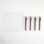 Τραπεζάκι σαλονιού Alichero άσπρη Burgundy μελαμίνη 60x45cm ed15927 - Image 4