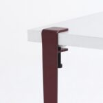 Τραπεζάκι σαλονιού Alichero άσπρη Burgundy μελαμίνη 60x45cm ed15927 - Image 3