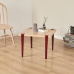 Τραπεζάκι σαλονιού Alichero wooden Burgundy μελαμίνη 60x45cm ed15931