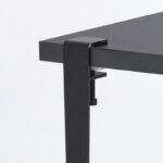 Τραπέζι σαλονιού Neda ανθρακί μελαμίνη μαύρα μεταλλικά πόδια 90x60x45εκ ed15963 - Image 3