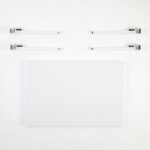 Τραπέζι σαλονιού Neda άσπρο μελαμίνη άσπρα μεταλλικά πόδια 90x60x45εκ ed15968 - Image 4