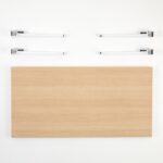 Τραπέζι σαλονιού Fonissa δρυς μελαμίνη μεταλλικα πόδια άσπρα 120x60x45εκ ed15991 - Image 4