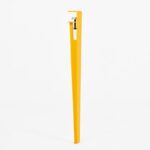 Τραπεζαρία Eurotas άσπρο κίτρινο μελαμίνη 120x60x75εκ ed16015 - Image 2