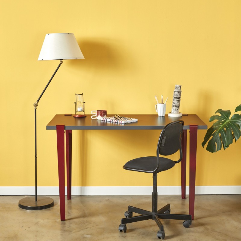 16022_0-800x800 Γραφείο Eridanos ανθρακί Burgundy 120x60x75cm ed16022 - Image 1