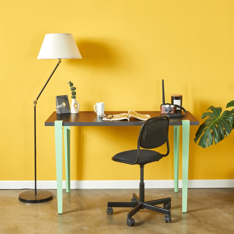 16023_0-800x800 Γραφείο Eridanos ανθρακί mint πράσινη μελαμίνη 120x60x75cm ed16023 - Image 1