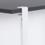 Γραφείο Eridanos ανθρακί λευκή μελαμίνη 120x60x75cm ed16024 - Image 3