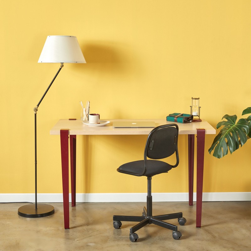 16032_0-800x800 Γραφείο Eridanos ξύλινo Burgundy χρώμα μελαμίνη 120x60x75cm ed16032 - Image 1