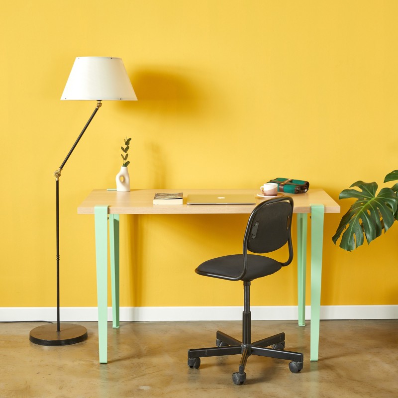 16033_0-800x800 Γραφείο Eridanos ξύλινo mint πράσινο χρώμα μελαμίνη 120x60x75cm ed16033 - Image 1