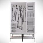 Ντουλάπα Martin τρίφυλλη άσπρη μελαμίνη 126x50x200cm ed1604 - Image 3