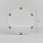 Καθρέφτης Chakra 60x60cm μέταλλο ed16084 - Image 2