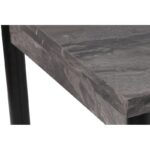 Τραπέζι Polo μελαμίνη μαύρη μεταλλικά πόδια 110x70x75cm ed16129 - Image 4