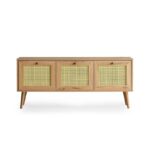 Έπιπλο TV Frosinone oak χρώμα μελαμίνη 140x40x60cm ed1612 - Image 3