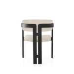 Πολυθρόνα Piu ξύλινη 58x49x76cm γκρι μαύρη ed16145 - Image 3