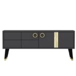 Έπιπλο τηλεόρασης Aquila ανθρακί μελαμίνη 120x30x50cm ed16172 - Image 3