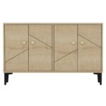 Μπουφέ Cria Sapphire Oak 120x75x30cm ed16183 - Image 3