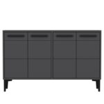 Μπουφέ Stria ανθρακί 120x75x30cm μελαμίνη ed16194 - Image 3