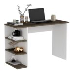 Γραφείο Nuovo καρυδί λευκό 110x45x71 8cm μελαμίνη ed16222 - Image 4