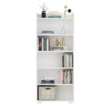 Βιβλιοθήκη Wise άσπρο μελαμίνη 60x30x160εκ ed16236 - Image 5