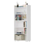 Βιβλιοθήκη Wise άσπρο μελαμίνη 60x30x160εκ ed16236 - Image 4