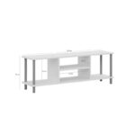 Έπιπλο tv Rino pine χρώμα μελαμίνη 120x29x46cm ed16312 - Image 2