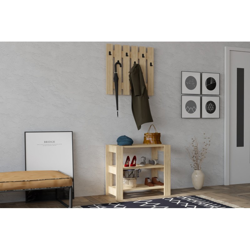 16336_0-800x800 Έπιπλο εισόδου Friends Sapphire μελαμίνη κρεμάστρα 69 8x33 6x60εκ ed16336 - Image 1