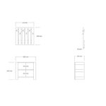 Έπιπλο εισόδου Friends Sapphire μελαμίνη κρεμάστρα 69 8x33 6x60εκ ed16336 - Image 2