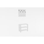 Έπιπλο εισόδου Friends άσπρο μελαμίνη κρεμάστρα 69 8x33 6x60εκ ed16338 - Image 3