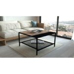 Τραπέζι σαλονιού Dubois Atlantic Pine μελαμίνη 80x80x45εκ ed16339