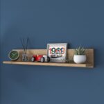 Ράφι τοίχου Aeri 90x14 8x15cm μελαμίνη καρυδί ed16352