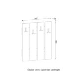 Έπιπλο εισόδου Anita άσπρο μελαμίνη 64 7x3 6x80εκ ed1638 - Image 2