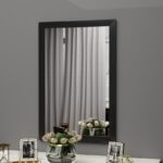 Καθρέφτης Lipa mdf μαύρο 50x75cm ed16418