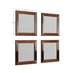 Καθρέπτης Loza σετ 4 τεμάχια μπρονζέ 40x3x40εκ ed16435 - Image 2