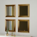 Καθρέπτης Loza σετ 4 τεμάχια χρυσό 40x3x40εκ ed16436