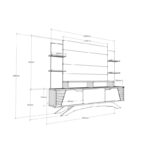 Έπιπλο τηλεόρασης Delpi 180x29 5x148 6cm μελαμίνη ed1645 - Image 2