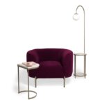 Πολυθρόνα Macaroon Fuchsia 98x82x70cm ξύλο μέταλλο ed1650 - Image 4