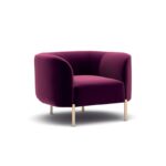 Πολυθρόνα Macaroon Fuchsia 98x82x70cm ξύλο μέταλλο ed1650 - Image 3