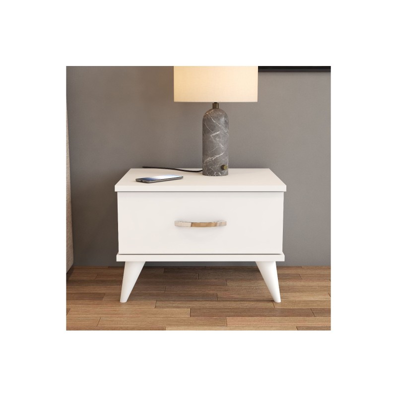 16512_0-800x800 Κομοδίνο Auburn λευκή μελαμίνη 52x44 5x39 1cm ed16512 - Image 1