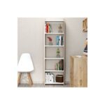 Βιβλιοθήκη Ain Atlantic pine άσπρο μελαμίνη 48x23 5x159εκ ed16515