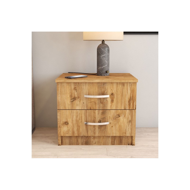 16520_0-800x800 Κομοδίνο Auburn atlantic pine μελαμίνη 52x44 5x44 6cm ed16520 - Image 1