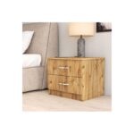 Κομοδίνο Auburn atlantic pine μελαμίνη 52x44 5x44 6cm ed16520 - Image 4