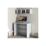 Γραφείο ραφιέρα λευκό Simply 90x44 5x74cm ed16521 - Image 3