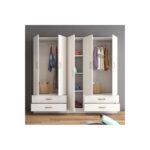 Ντουλάπα Gread άσπρο μελαμίνη 200x46 5x181 8εκ ed16571 - Image 3