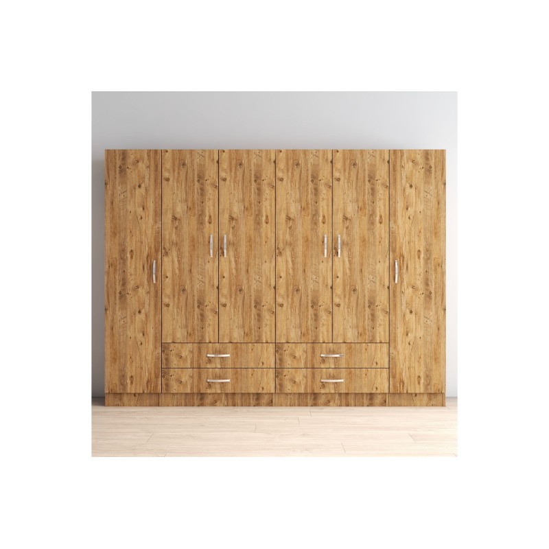 16574_0-800x800 Ντουλάπα Gread atlantic pine μελαμίνη 240x46 5x181 8εκ ed16574 - Image 1