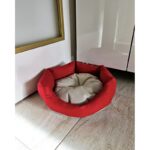 Κρεβάτι για κατοικίδια Oni κόκκινο ύφασμα 46x48x15εκ ed16597 - Image 3