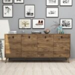 Μπουφέ Elite καρυδί χρώμα 180x45x80cm ed165