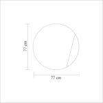 Ξύλινος Καθρέφτης Madison 77x2cm ed16621 - Image 4